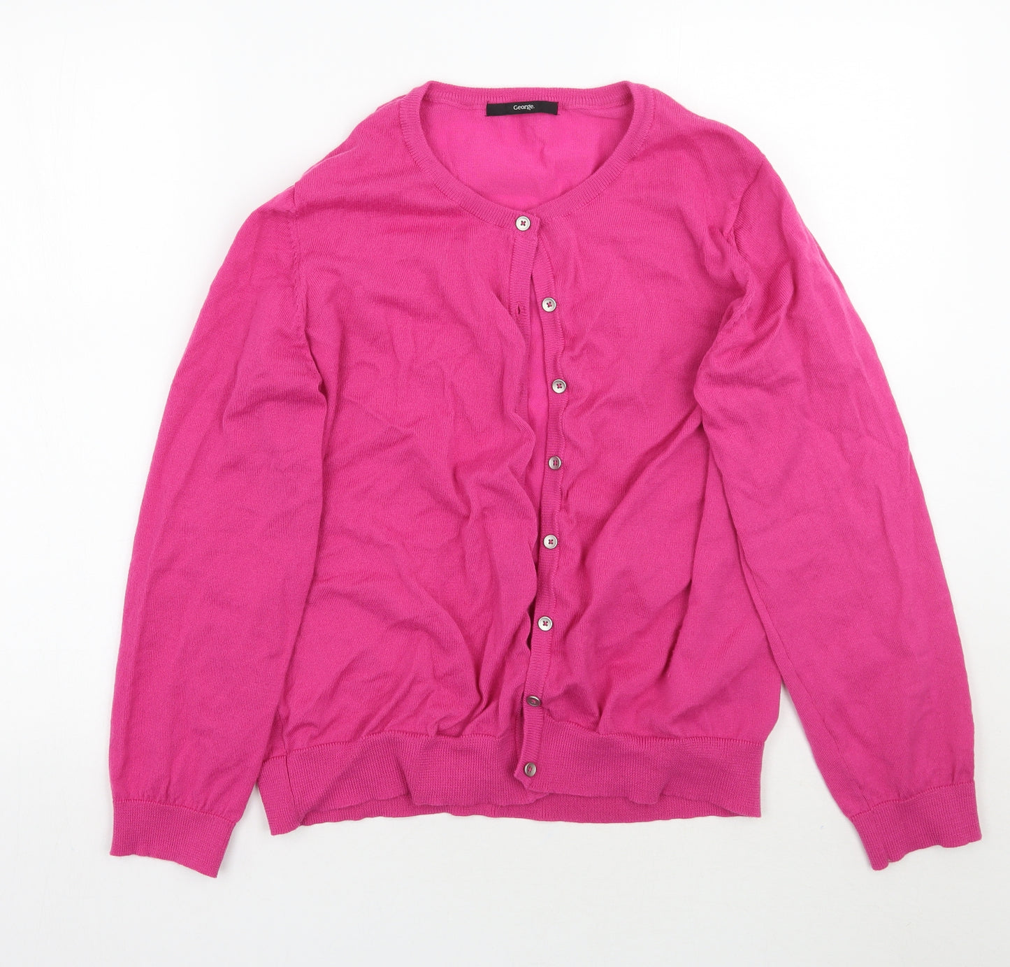 George Womens Pink   Cardigan Jumper Size 18