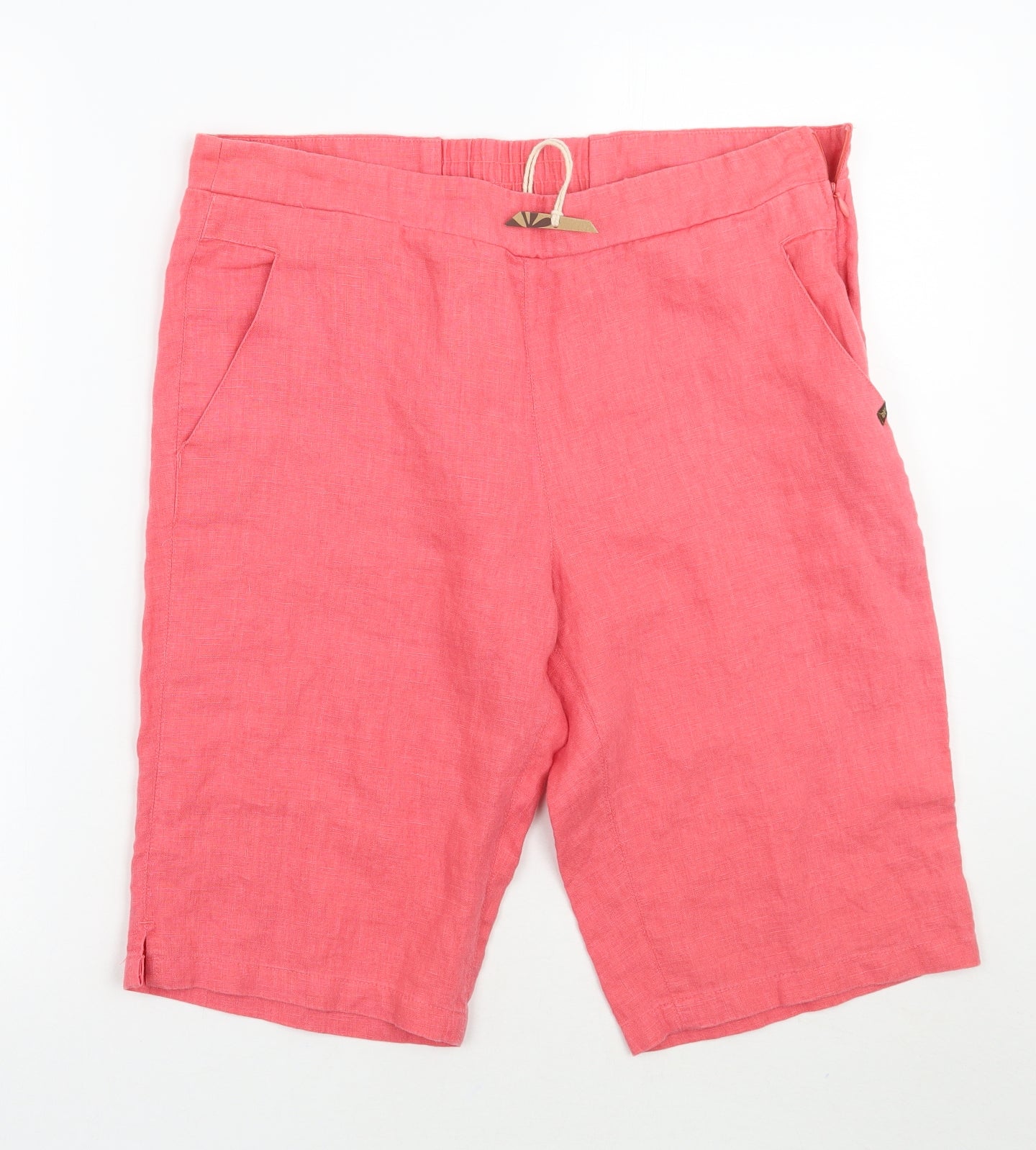La Naturelle Womens Pink   Bermuda Shorts Size L