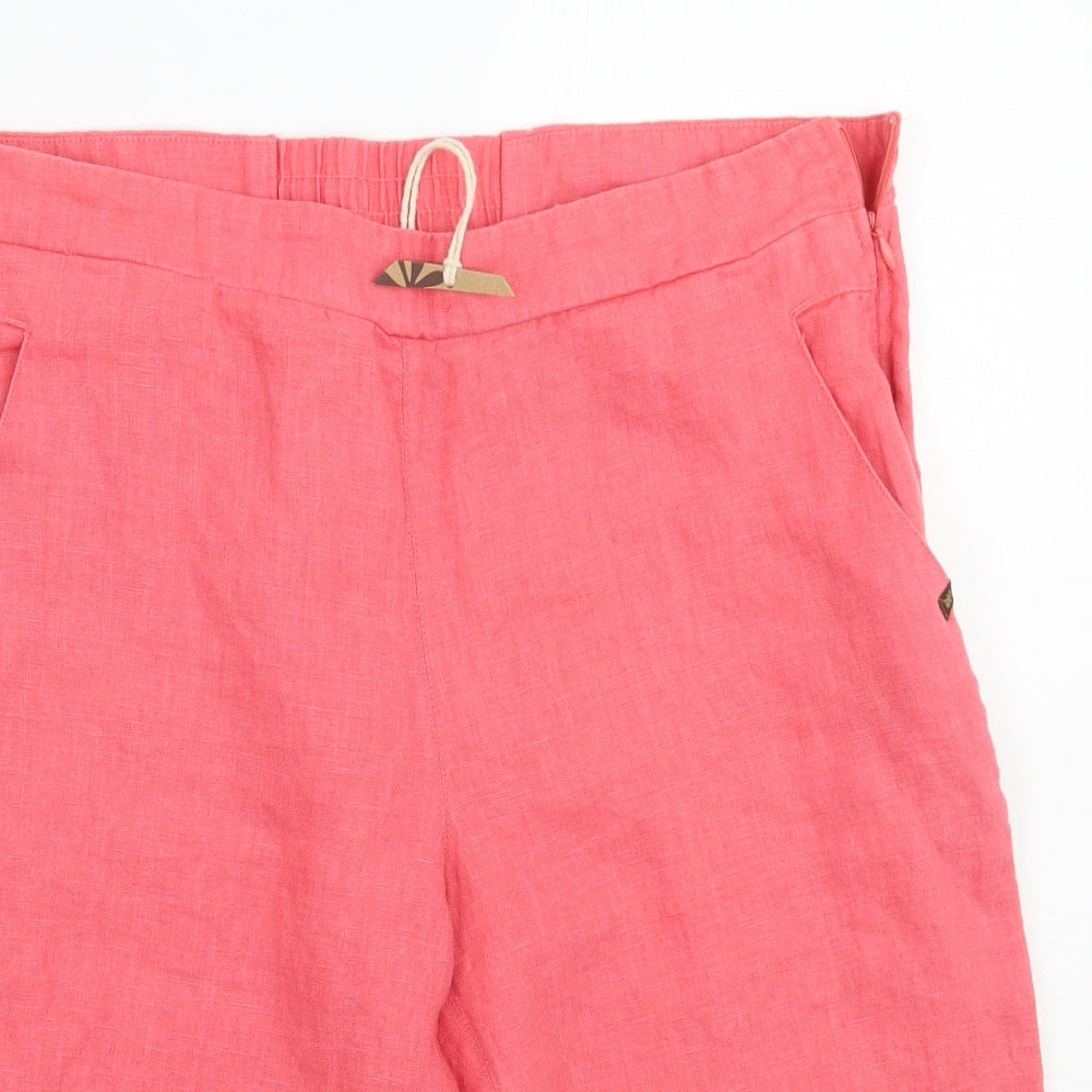 La Naturelle Womens Pink   Bermuda Shorts Size L