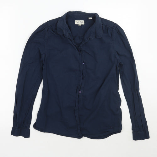 Jack Wills Womens Blue   Basic Button-Up Size 8