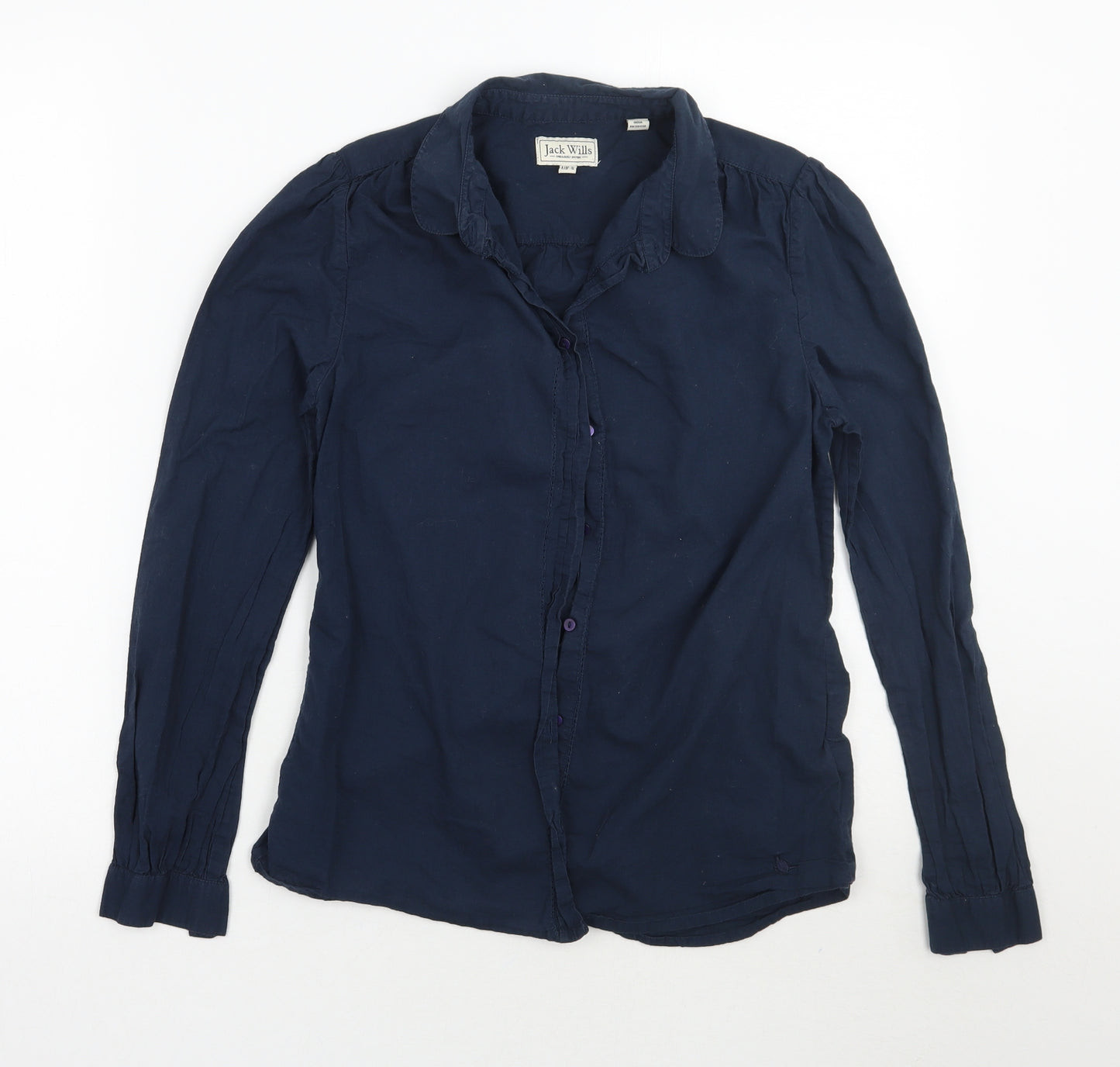 Jack Wills Womens Blue   Basic Button-Up Size 8
