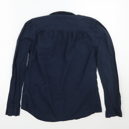 Jack Wills Womens Blue   Basic Button-Up Size 8