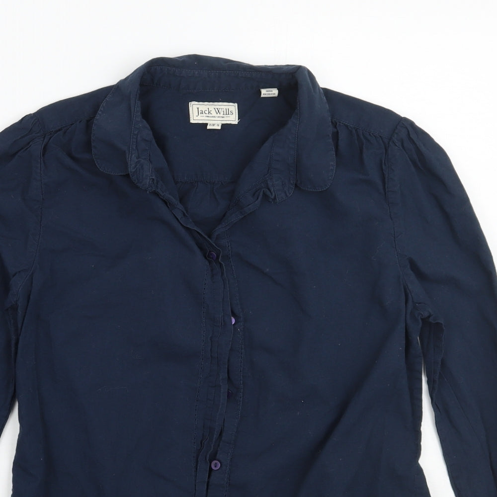 Jack Wills Womens Blue   Basic Button-Up Size 8