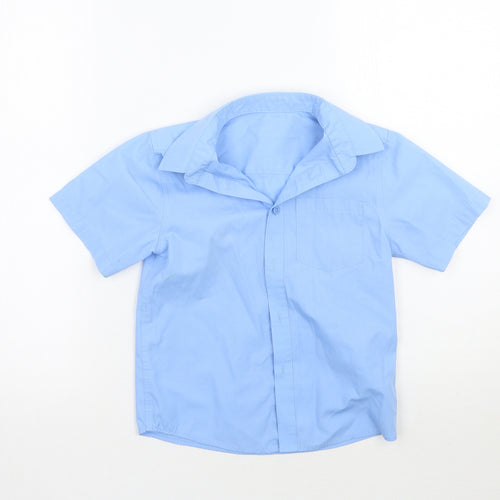 TU Boys Blue   Basic Button-Up Size 6 Years