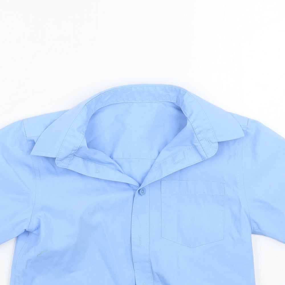 TU Boys Blue   Basic Button-Up Size 6 Years