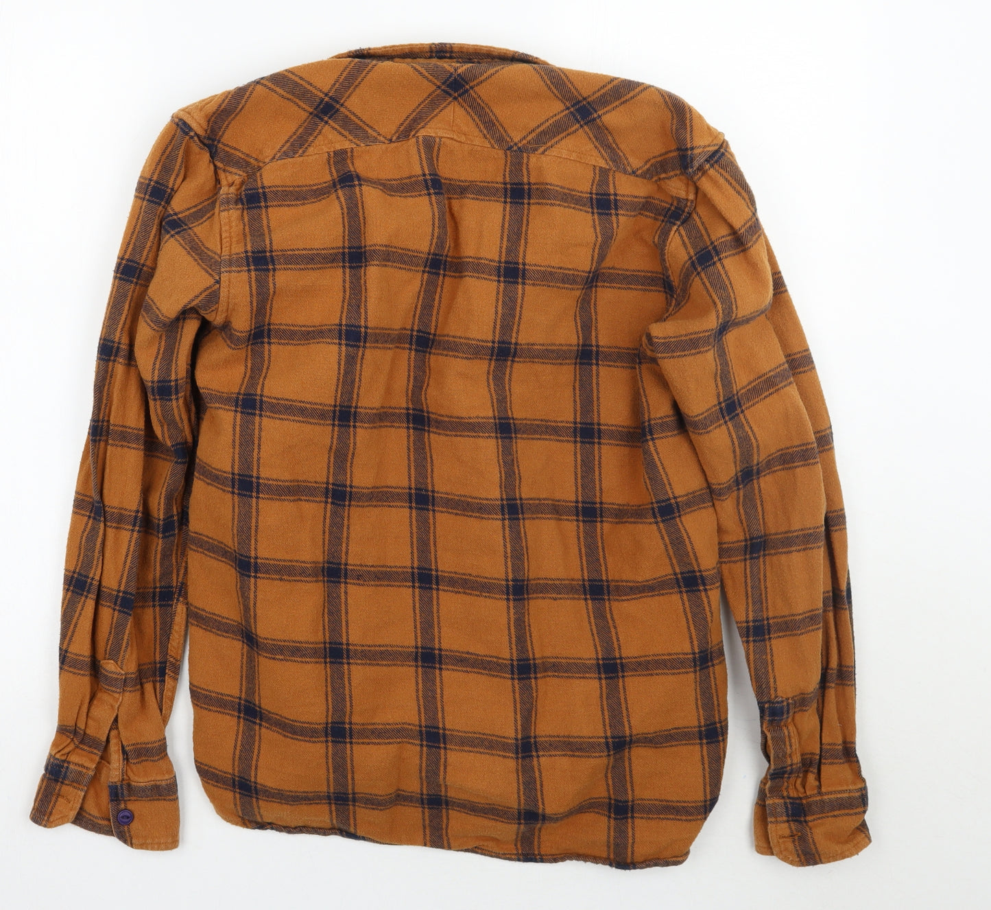 Pull & bear Mens Brown Check   Button-Up Size M