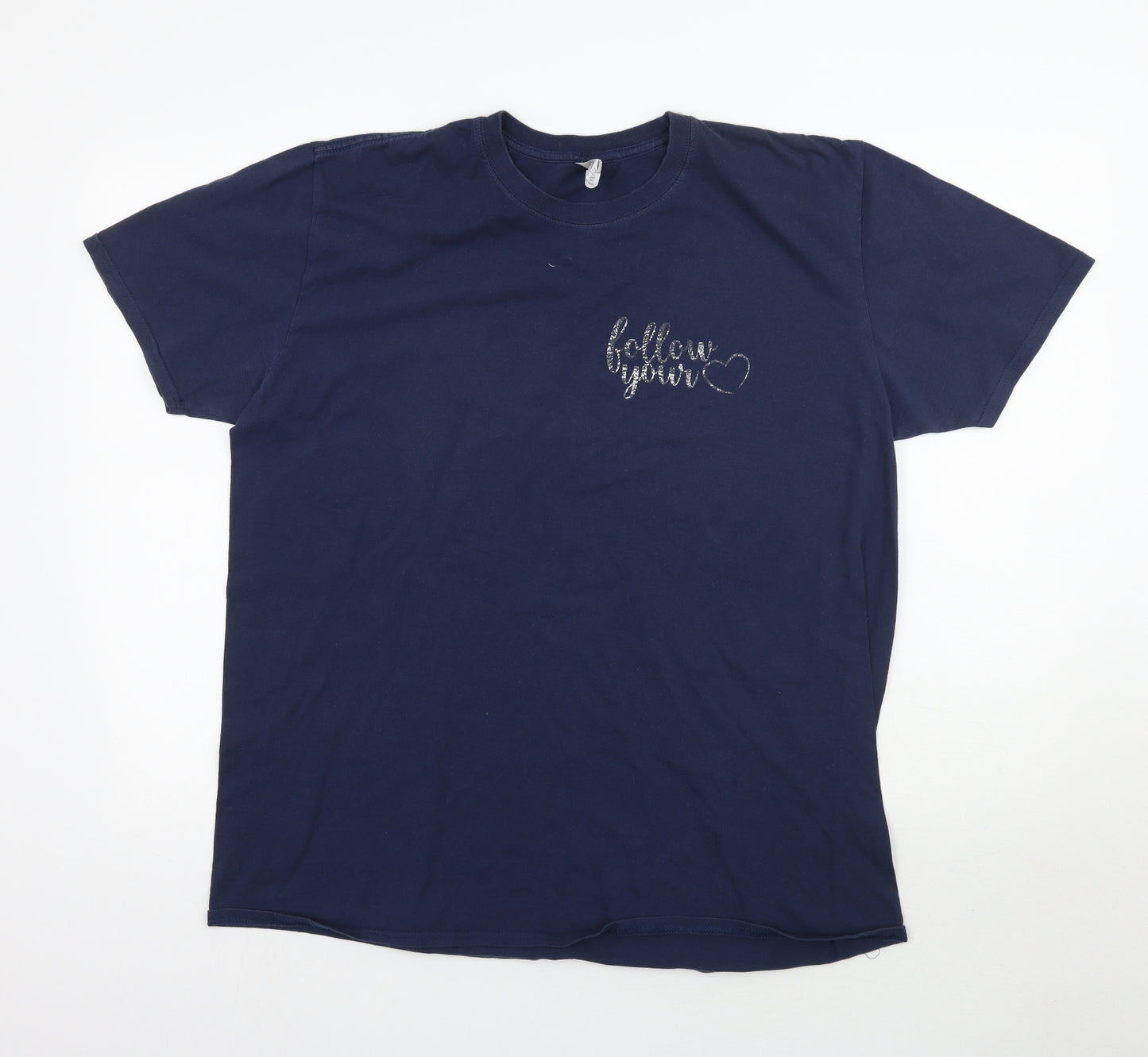 Gildan Womens Blue   Basic T-Shirt Size L