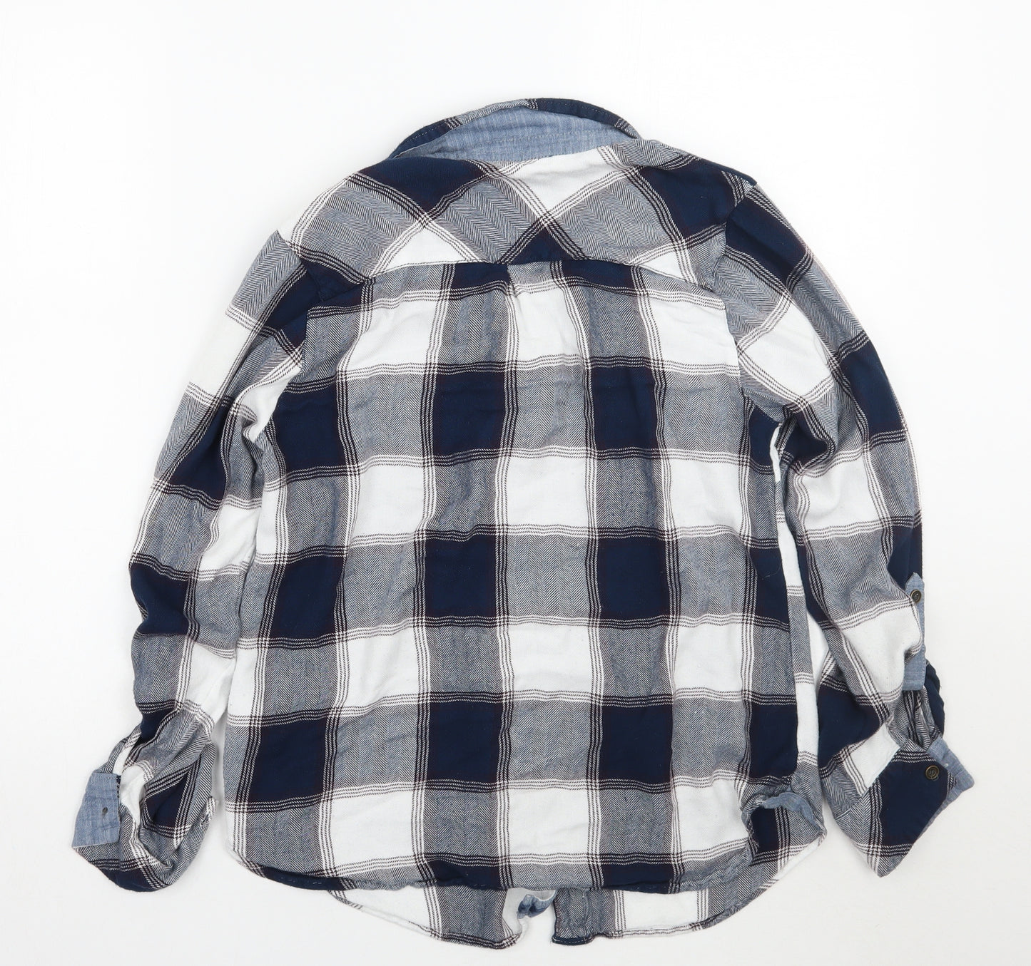 falmer heritage Womens Blue Check  Basic Button-Up Size 12