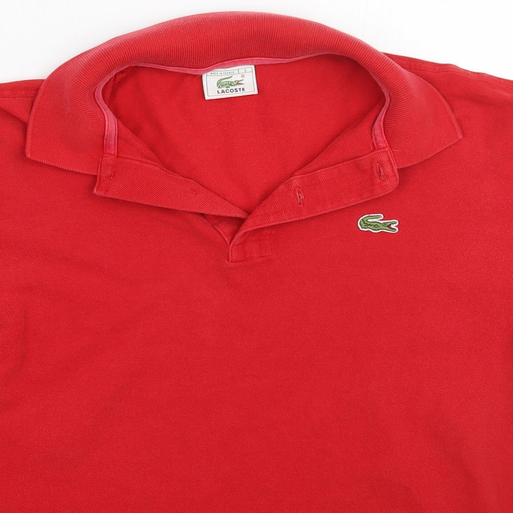 Lacoste Mens Red    Polo Size S
