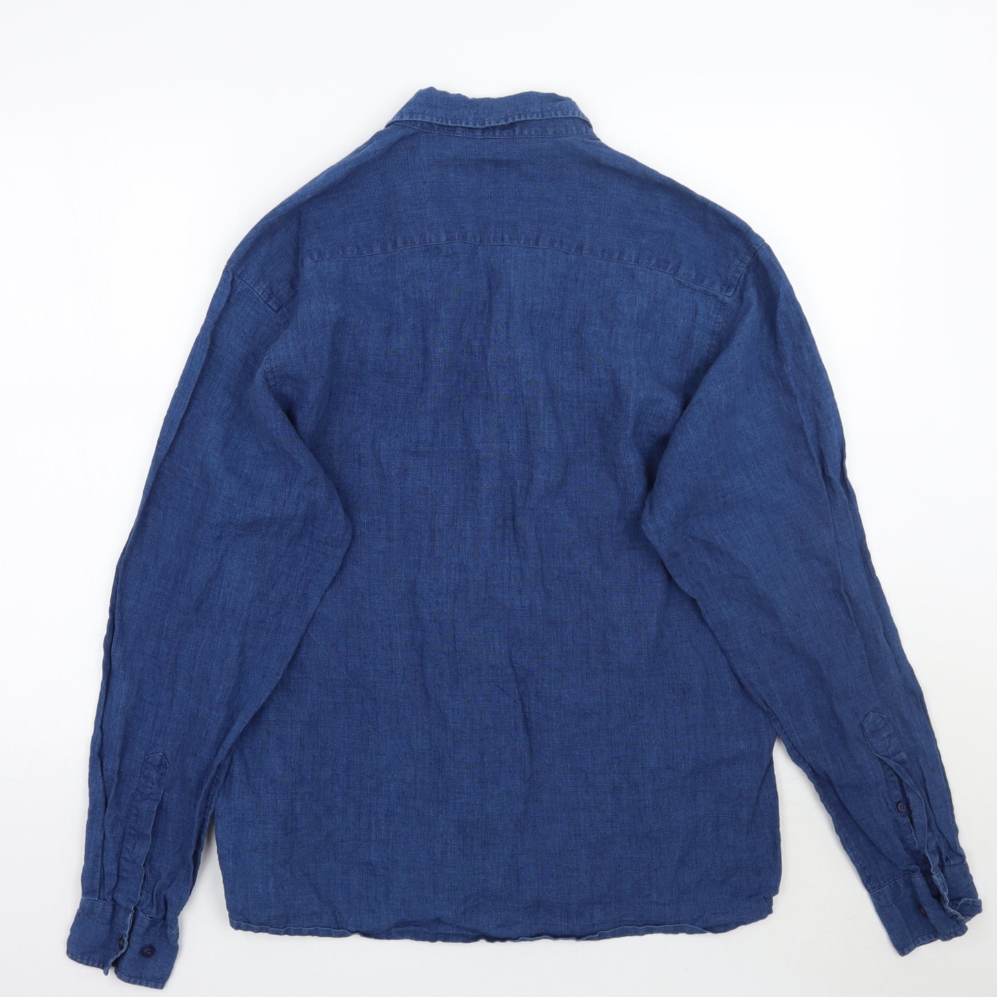 Daniel Hechter Mens Blue    Button-Up Size L
