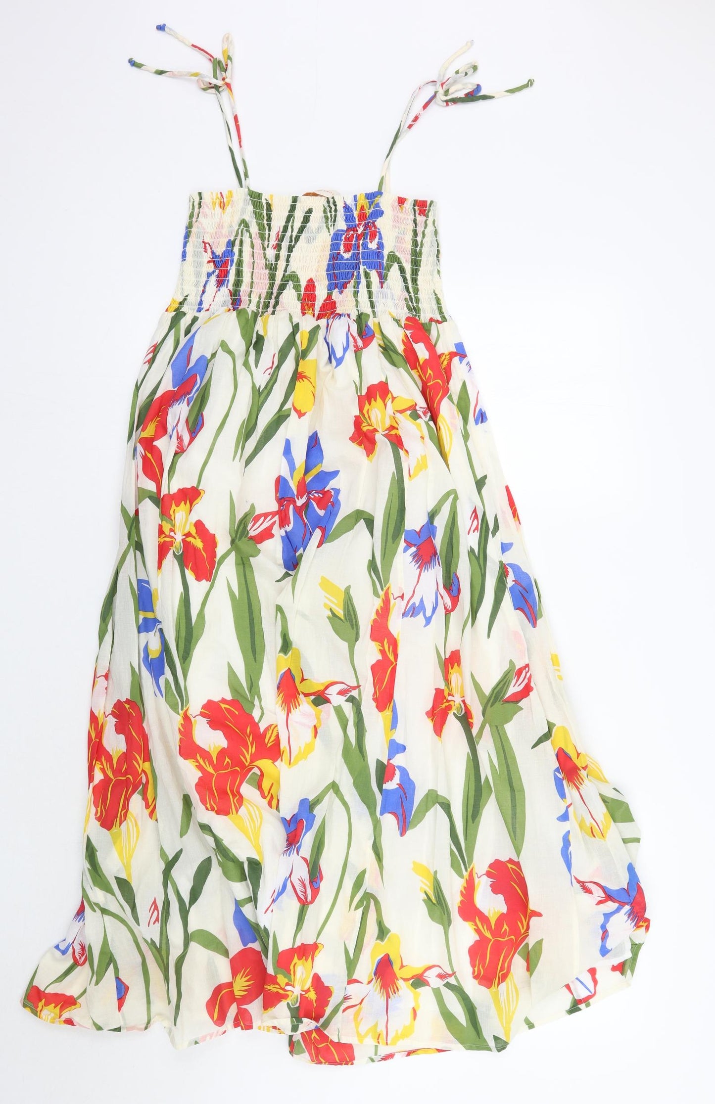 Tory Burch Womens Ivory Floral  A-Line  Size M