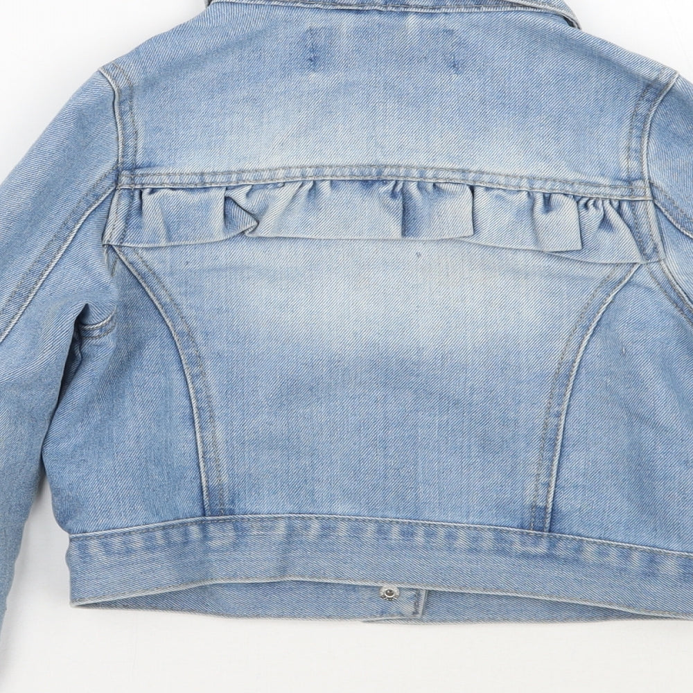 Denim co Girls Blue   Jacket Coat Size 6-7 Years