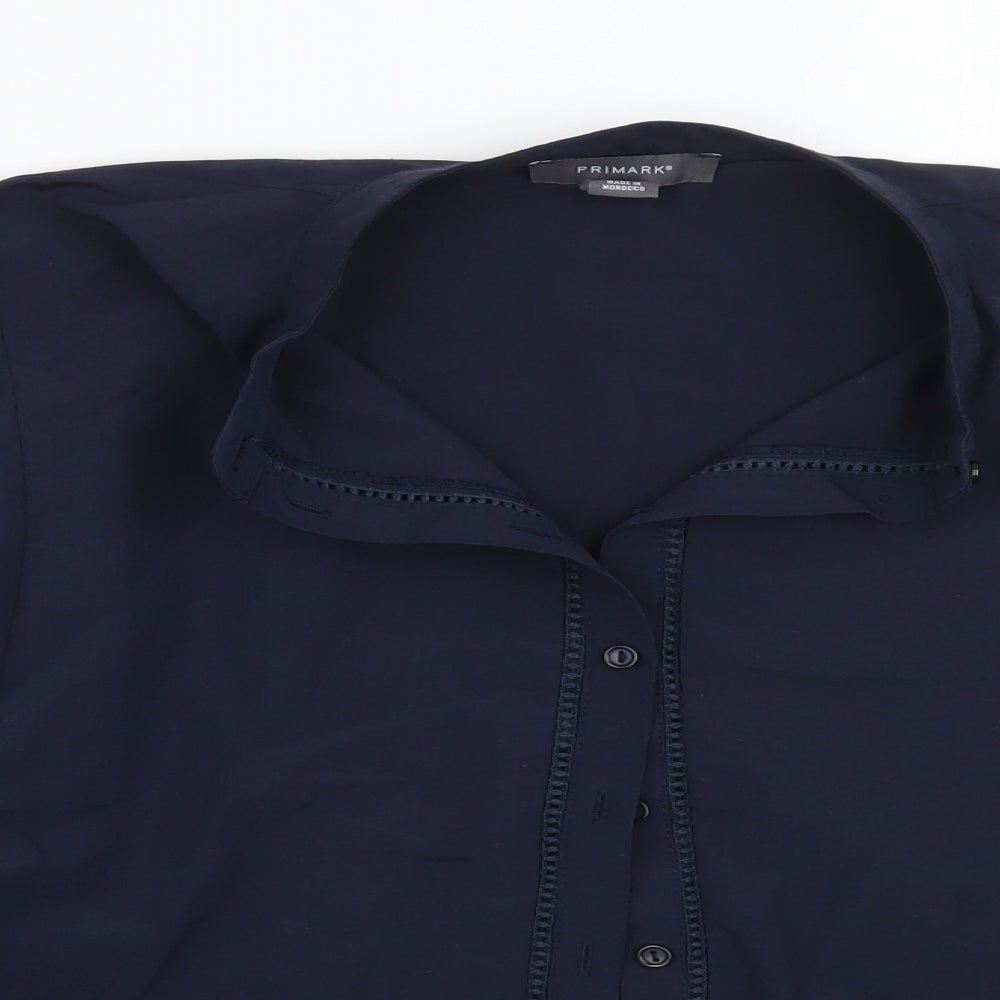Primark Womens Blue   Basic Button-Up Size 12