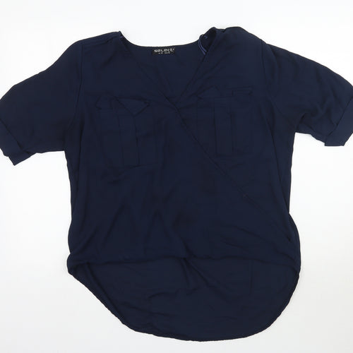 Select Womens Blue   Basic Blouse Size 16