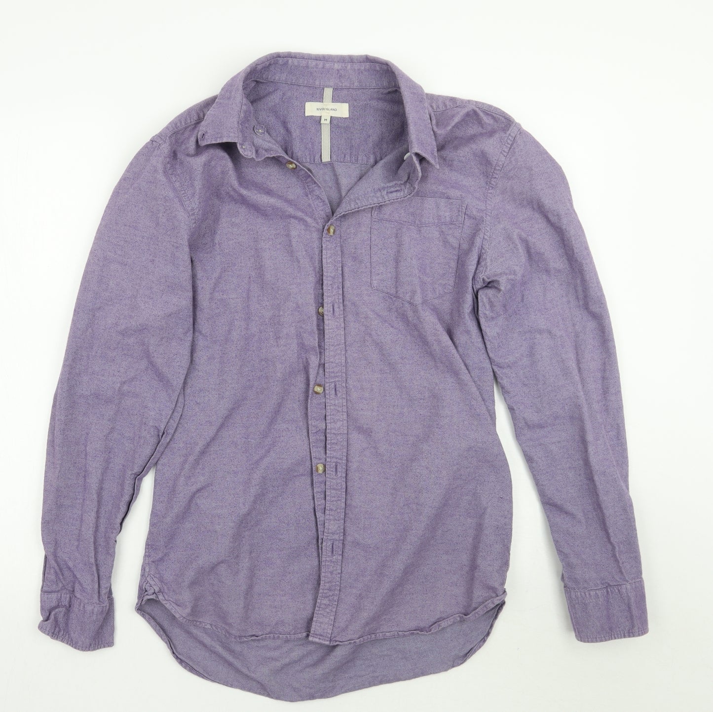 River Island Mens Purple    Button-Up Size M