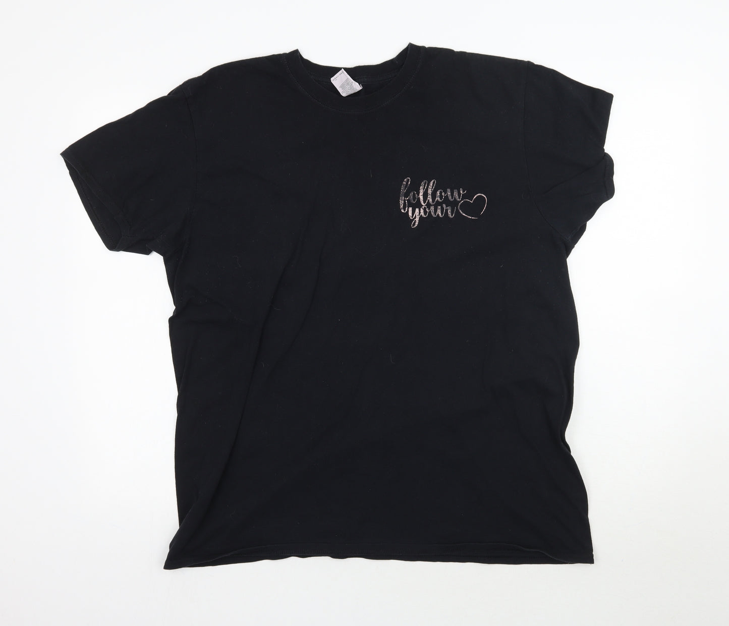 Gildan Womens Black   Basic T-Shirt Size XL