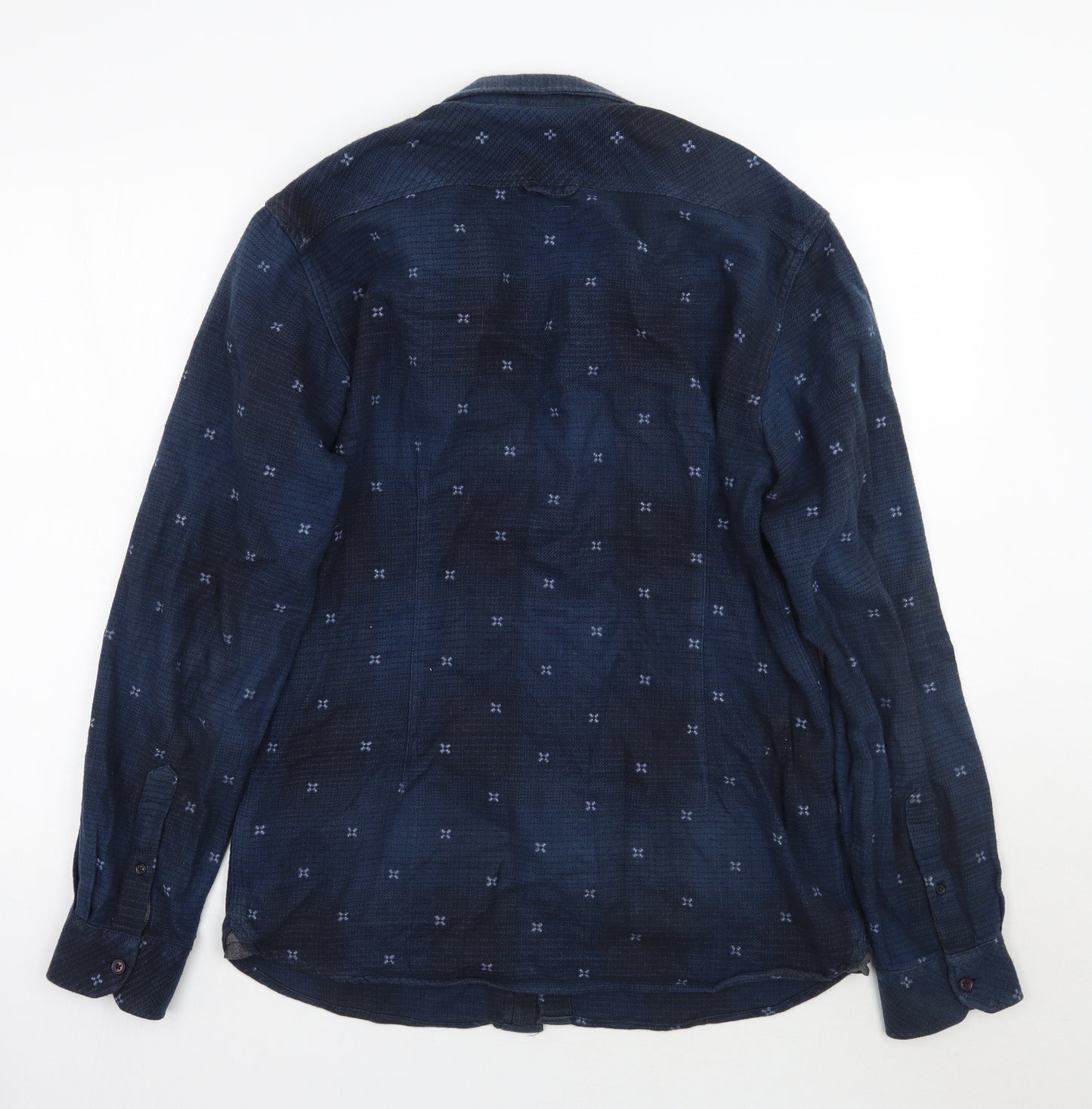 Zara Mens Blue    Button-Up Size L