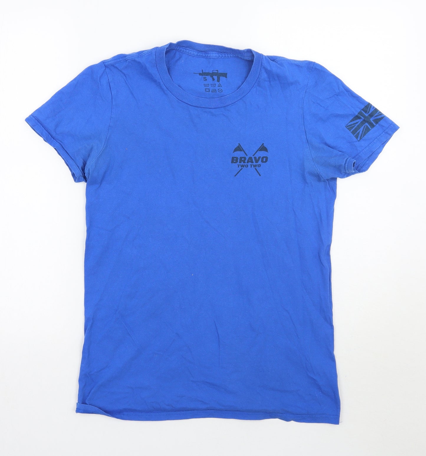 Bavo two two Mens Blue  Rayon  T-Shirt Size S