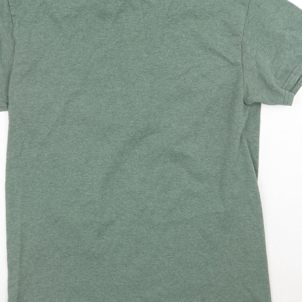 Gildan Mens Green    T-Shirt Size S