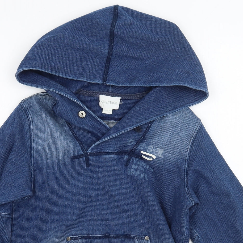 Diesel Girls Blue   Pullover Hoodie Size M