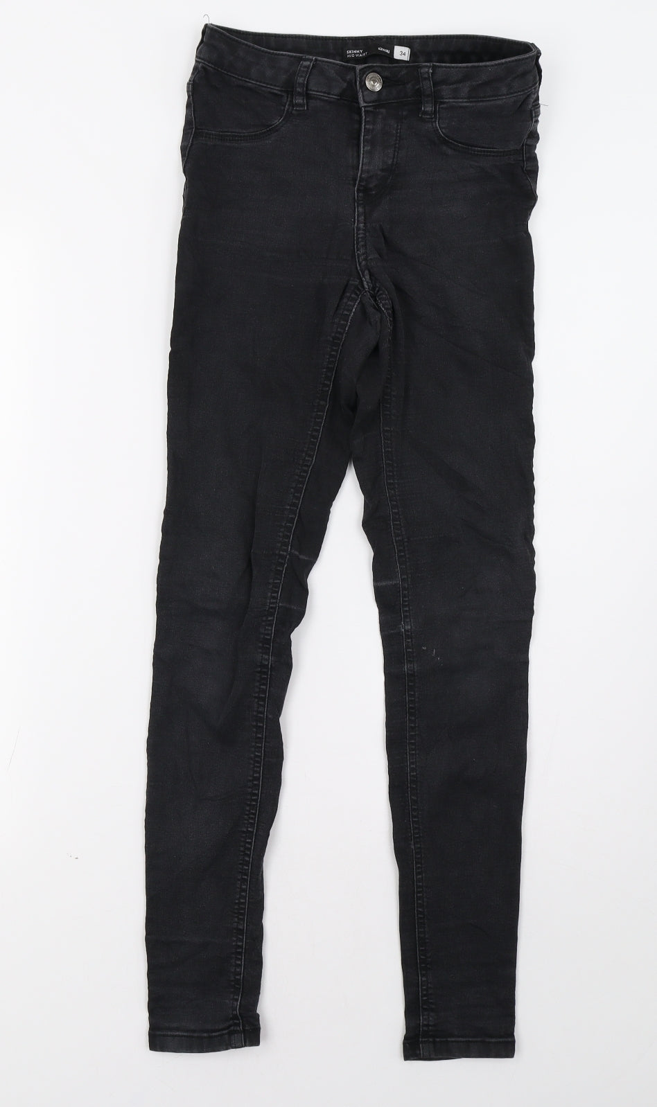 Sinsay Womens Black  Denim Skinny Jeans Size 6 L30 in