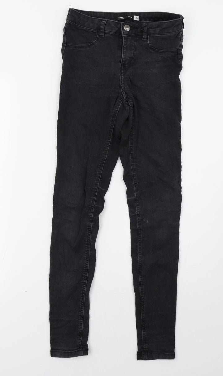 Sinsay Womens Black  Denim Skinny Jeans Size 6 L30 in