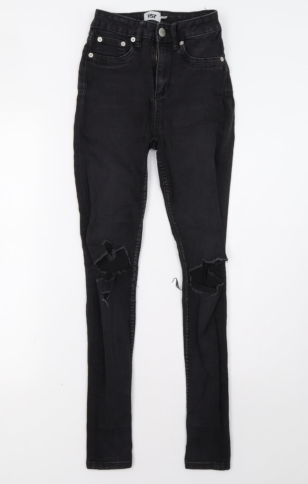 157 Womens Black   Skinny Jeans Size 6 L31 in