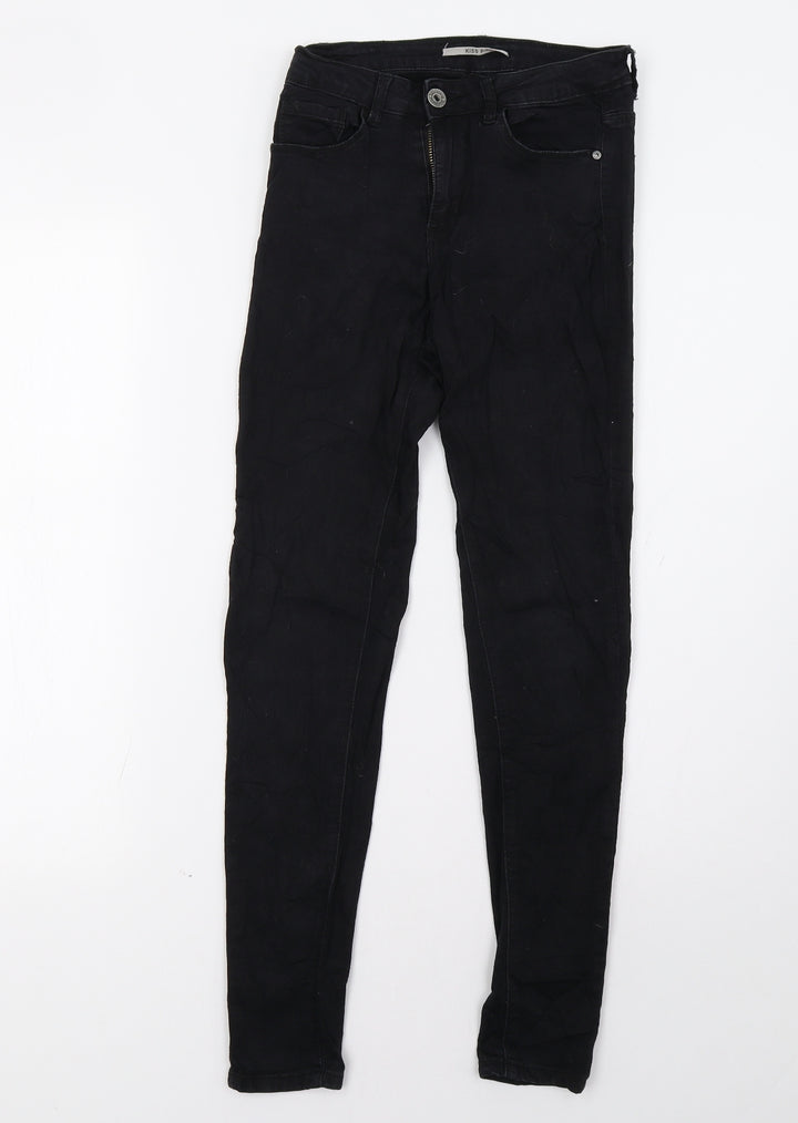 kiss pink Womens Black   Skinny Jeans Size 6 L30 in