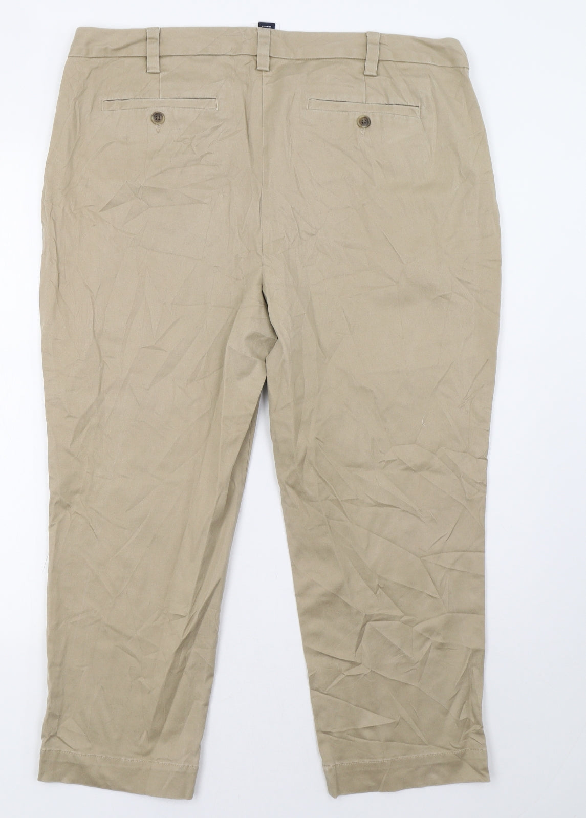 Lands' End Womens Beige   Trousers  Size 16 L27 in