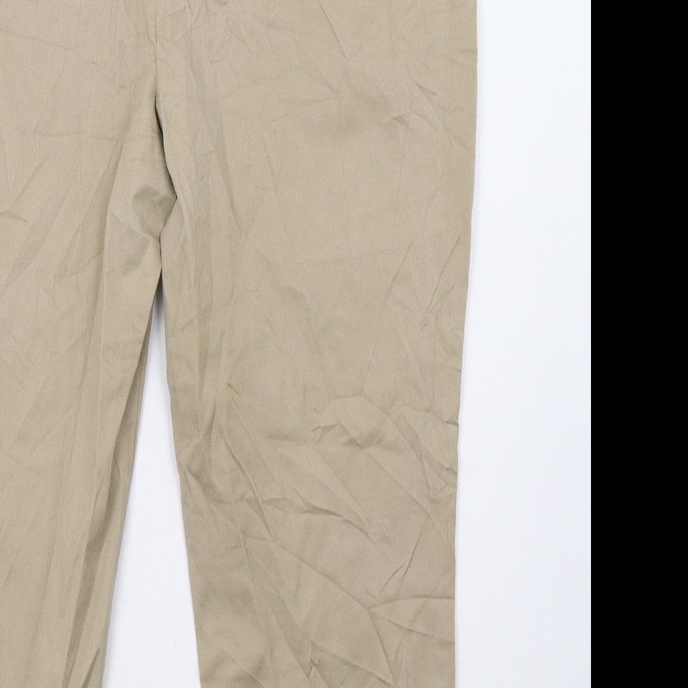 Lands' End Womens Beige   Trousers  Size 16 L27 in