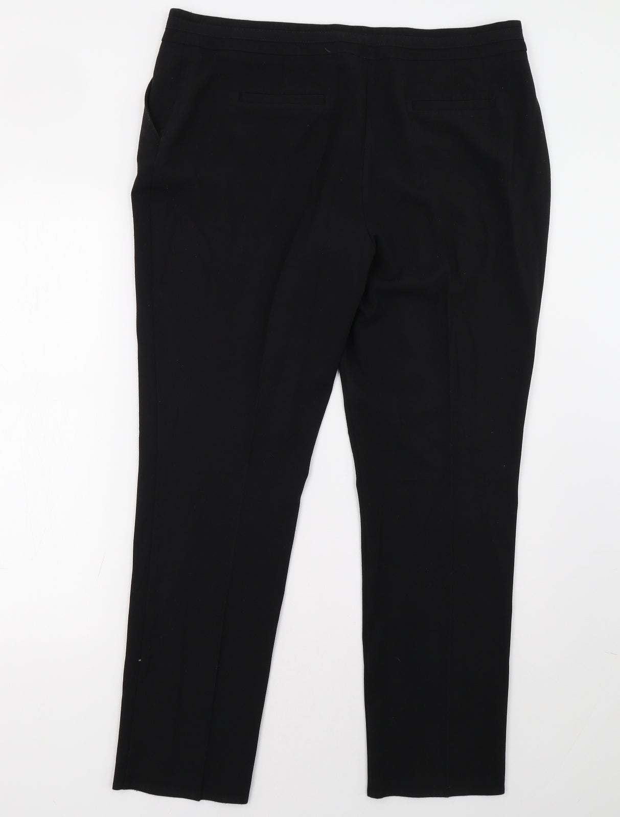 M&Co Womens Black   Trousers  Size 16 L32 in