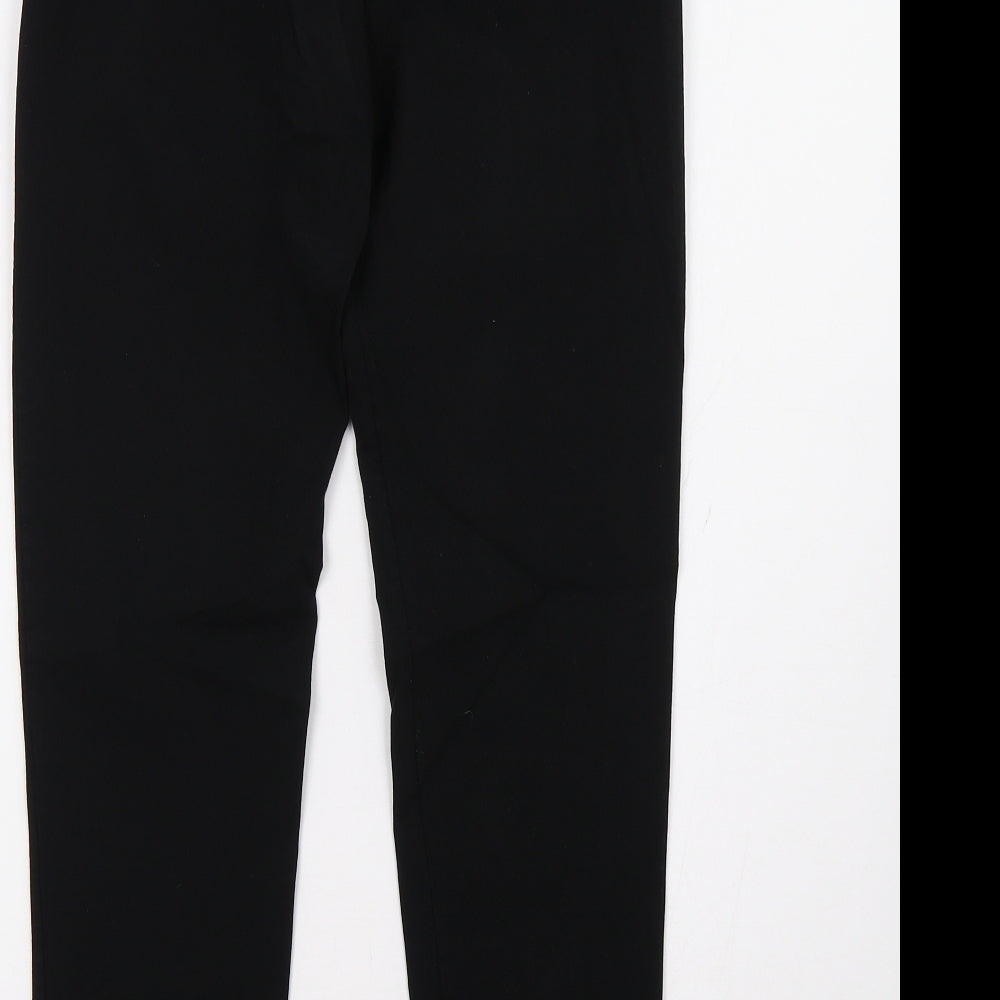 Preworn Womens Black   Trousers  Size 8 L28 in
