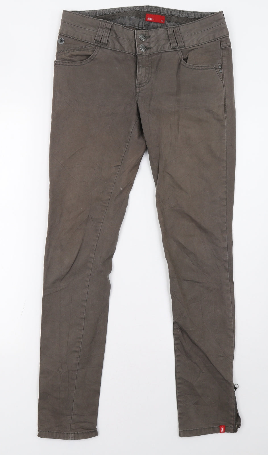 EDC Womens Green   Straight Jeans Size 12 L32 in