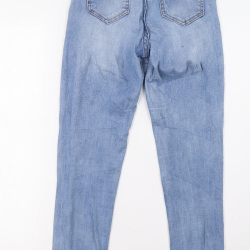 laulia Womens Blue  Denim Straight Jeans Size 6 L30 in