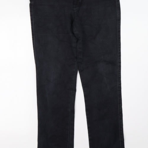 ELLE Womens Black   Straight Jeans Size 12 L32 in