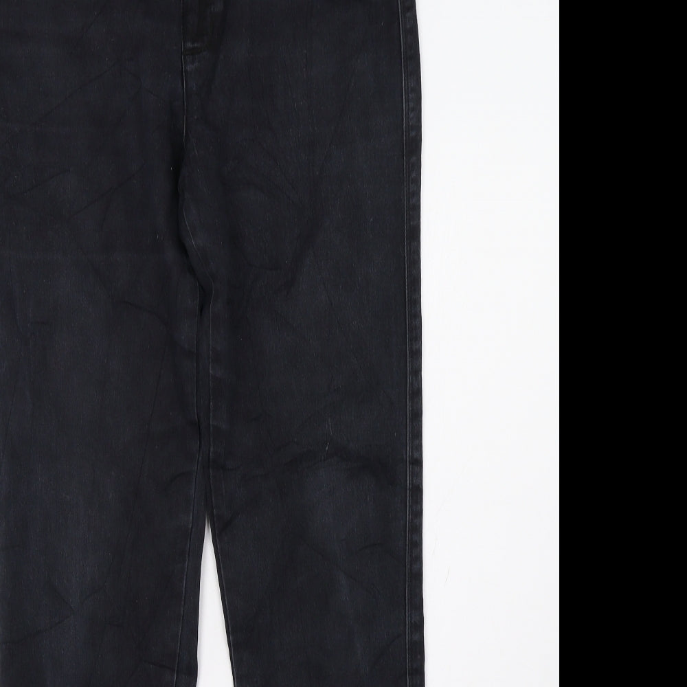 ELLE Womens Black   Straight Jeans Size 12 L32 in