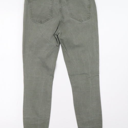 New Look Womens Green  Denim Skinny Jeans Size 10 L27 in
