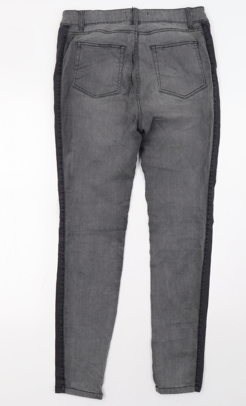 Janina Womens Grey   Straight Jeans Size 10 L32 in