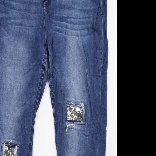 Yessica Womens Blue   Straight Jeans Size 18 L32 in