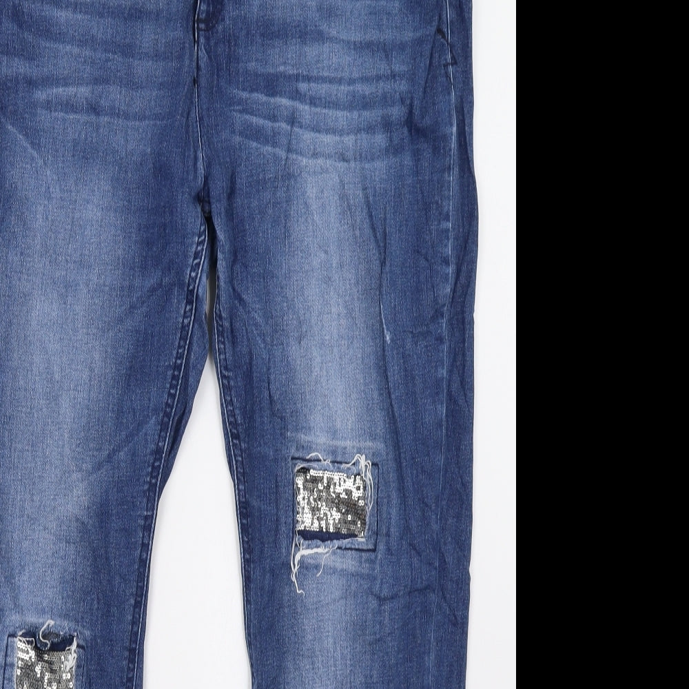 Yessica Womens Blue   Straight Jeans Size 18 L32 in