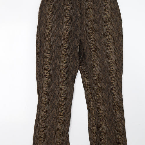 KappAhl Womens Brown Polka Dot  Trousers  Size 14 L30 in
