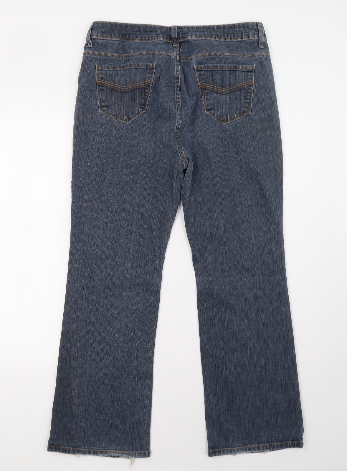 Marks and Spencer Womens Blue   Bootcut Jeans Size 14 L32 in