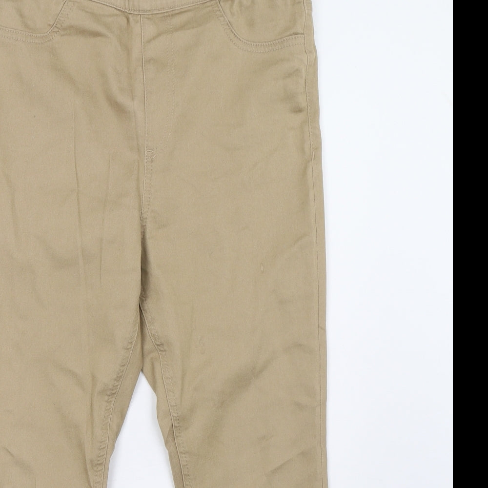 Marks and Spencer Womens Beige   Jegging Trousers Size 14 L26 in