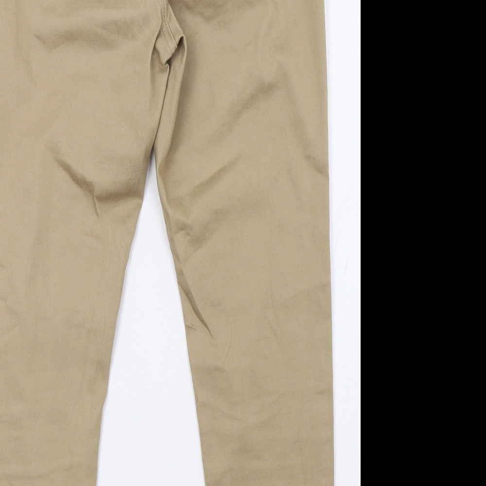 Marks and Spencer Womens Beige   Jegging Trousers Size 14 L26 in