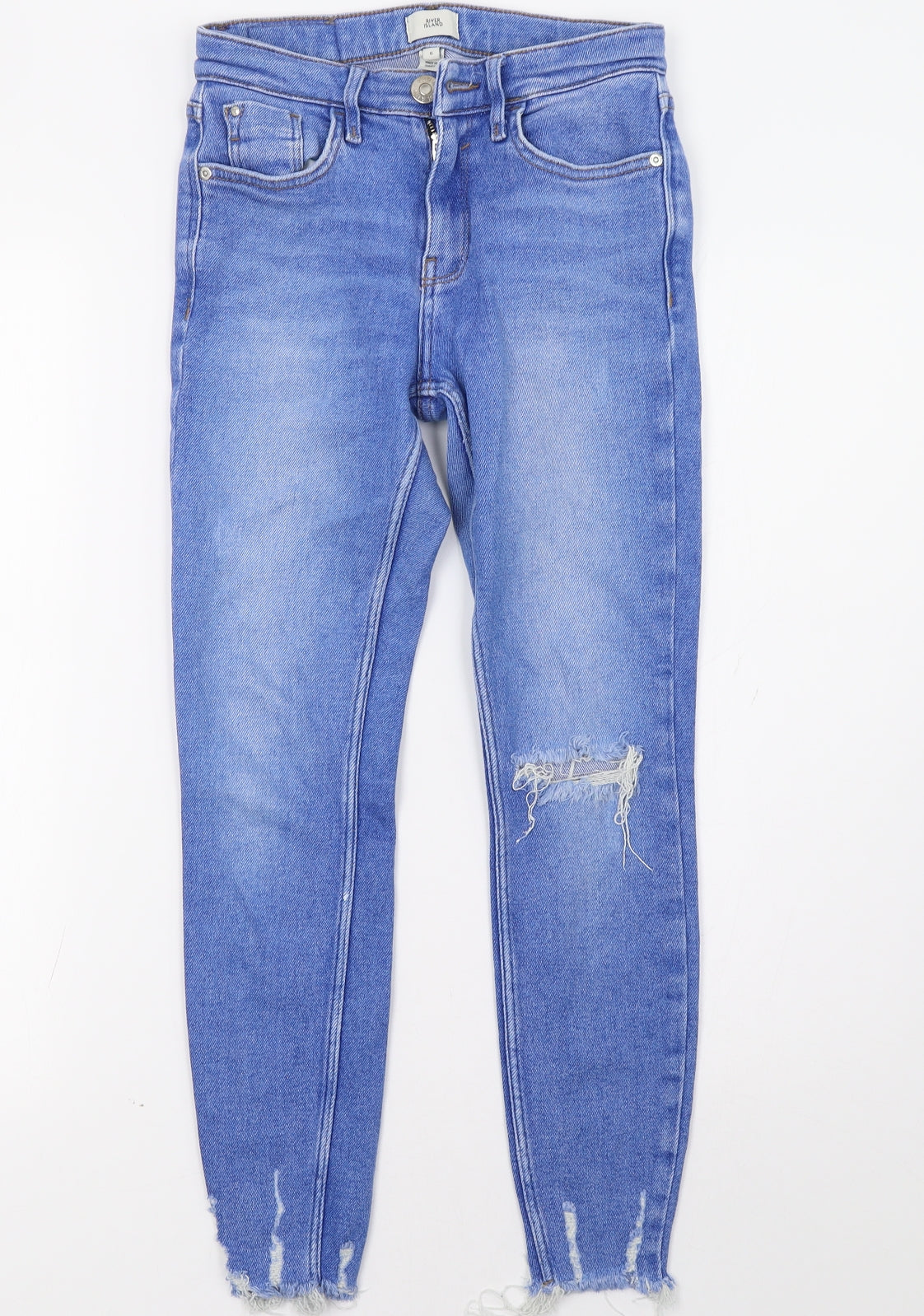 River Island Womens Blue   Skinny Jeans Size 6 L26 in
