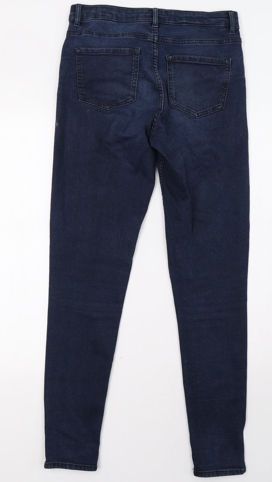 Marks and Spencer Womens Blue   Straight Jeans Size 10 L33 in