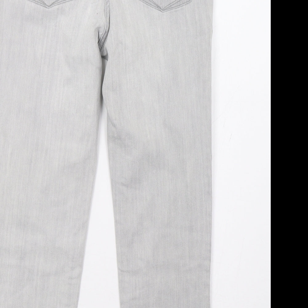 NEXT Womens Grey   Straight Jeans Size 10 L27 in