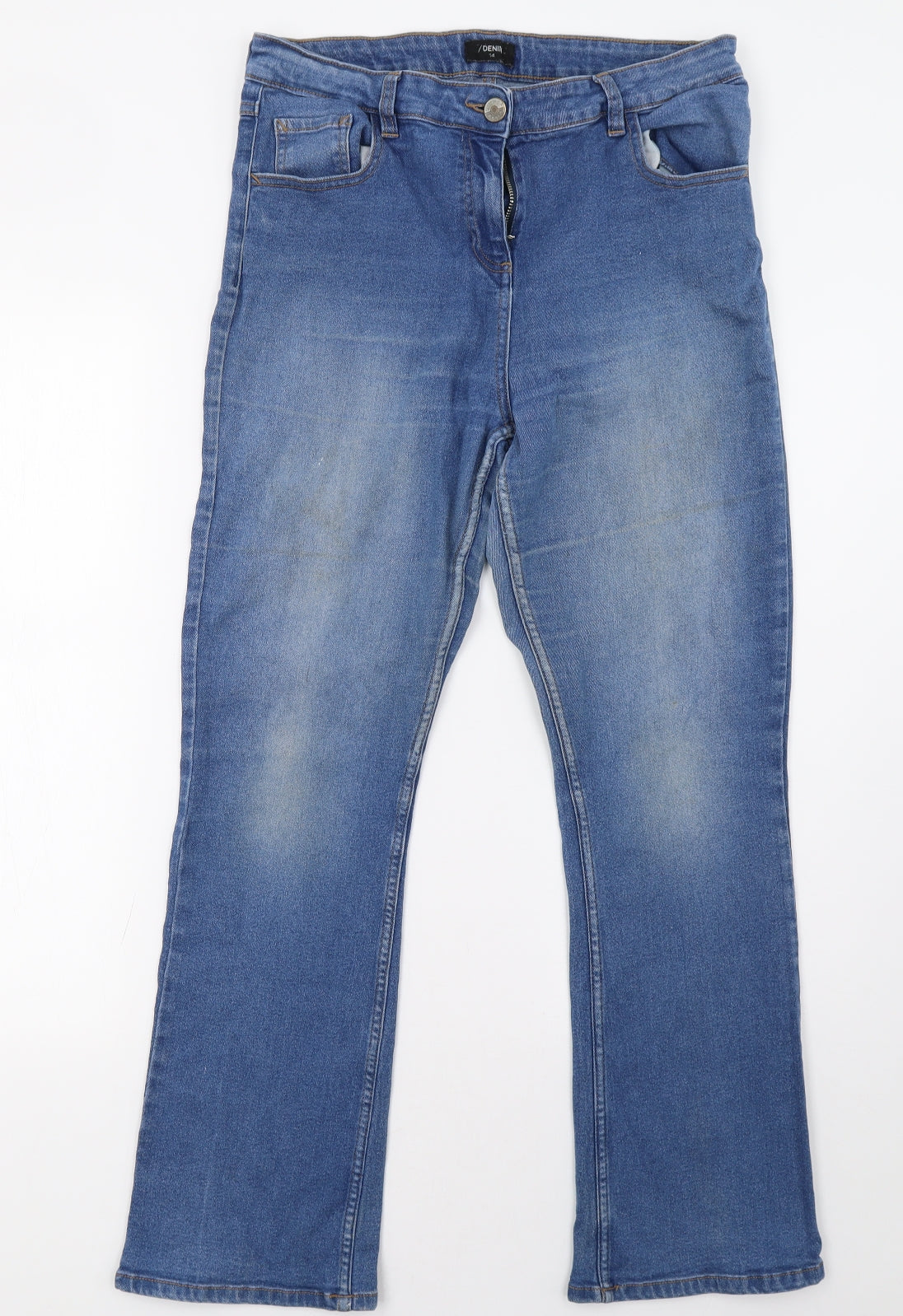Matalan Womens Blue   Straight Jeans Size 14 L32 in