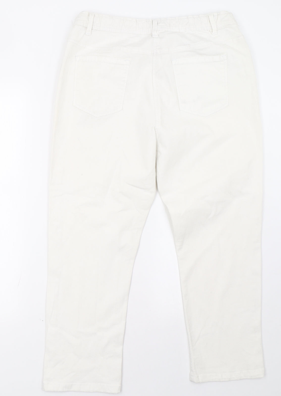 Anthology Womens White   Straight Jeans Size 16 L27 in