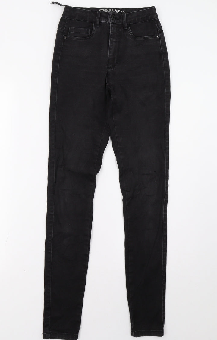 Only Womens Black Skinny Jeans Size 6 L32 in